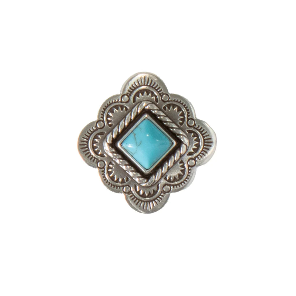 Diamond Turquoise Scarf Slide