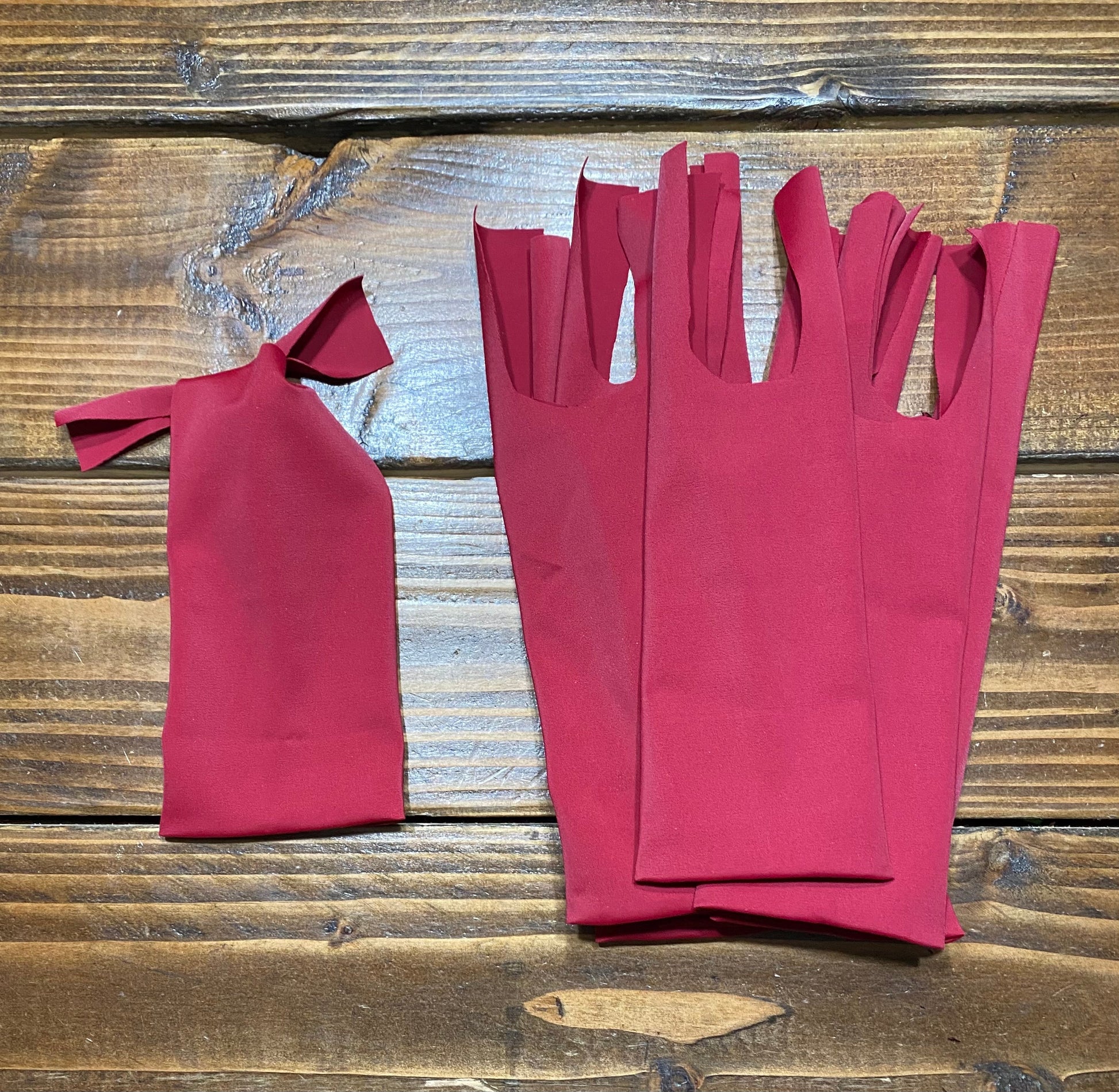 Burgundy - 10 Two-String Mane Bags