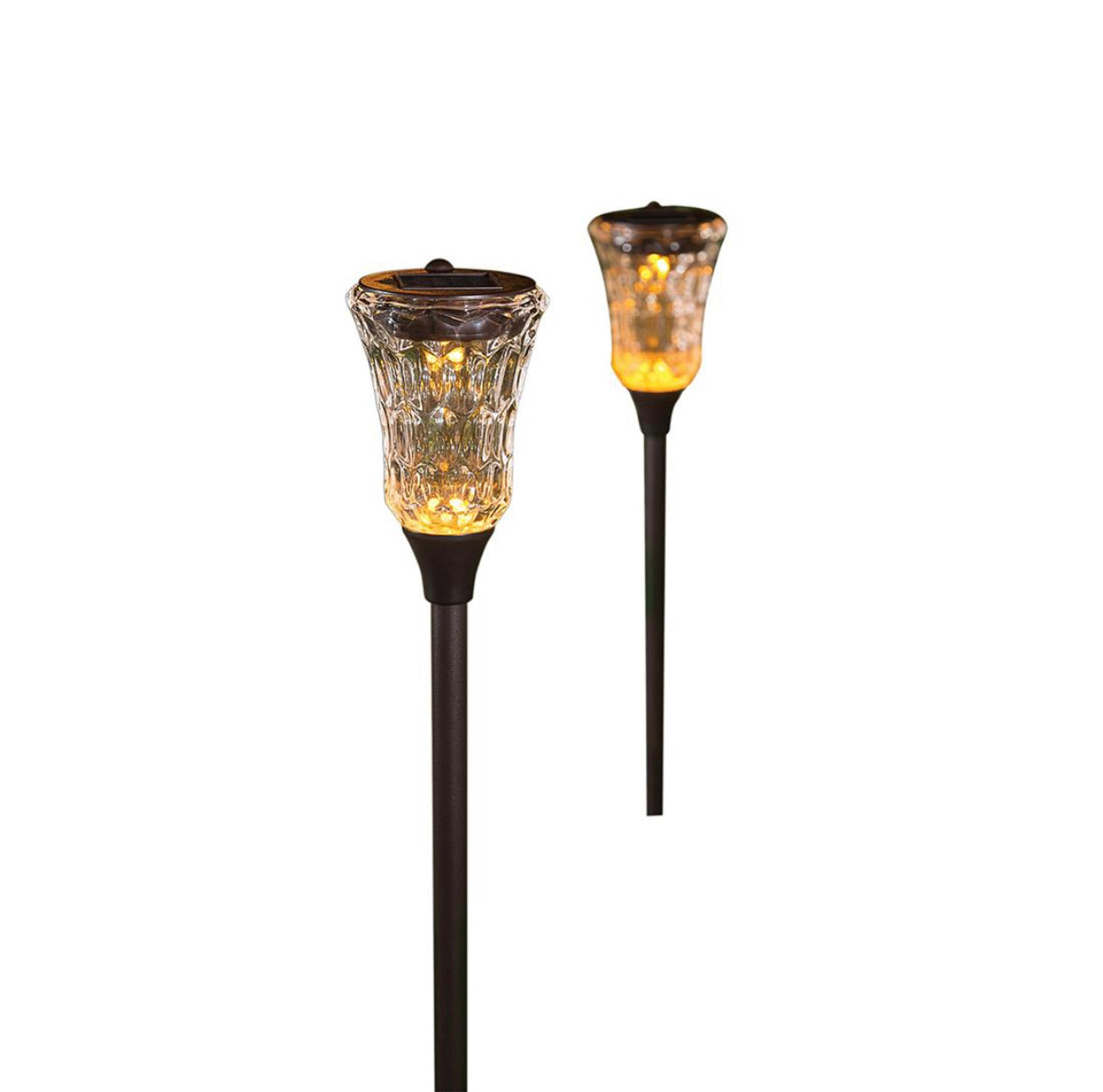 Berkley Jensen 5-Lumen Flickering Path Lights, 2 pk. - Bronze