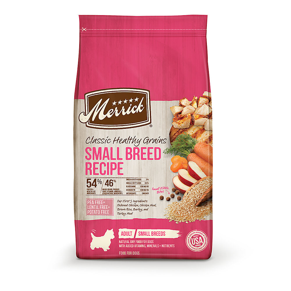 Merrick Classic Healthy Grains Small Breed Chicken and Brown Rice Dry Dog Food (4lb)