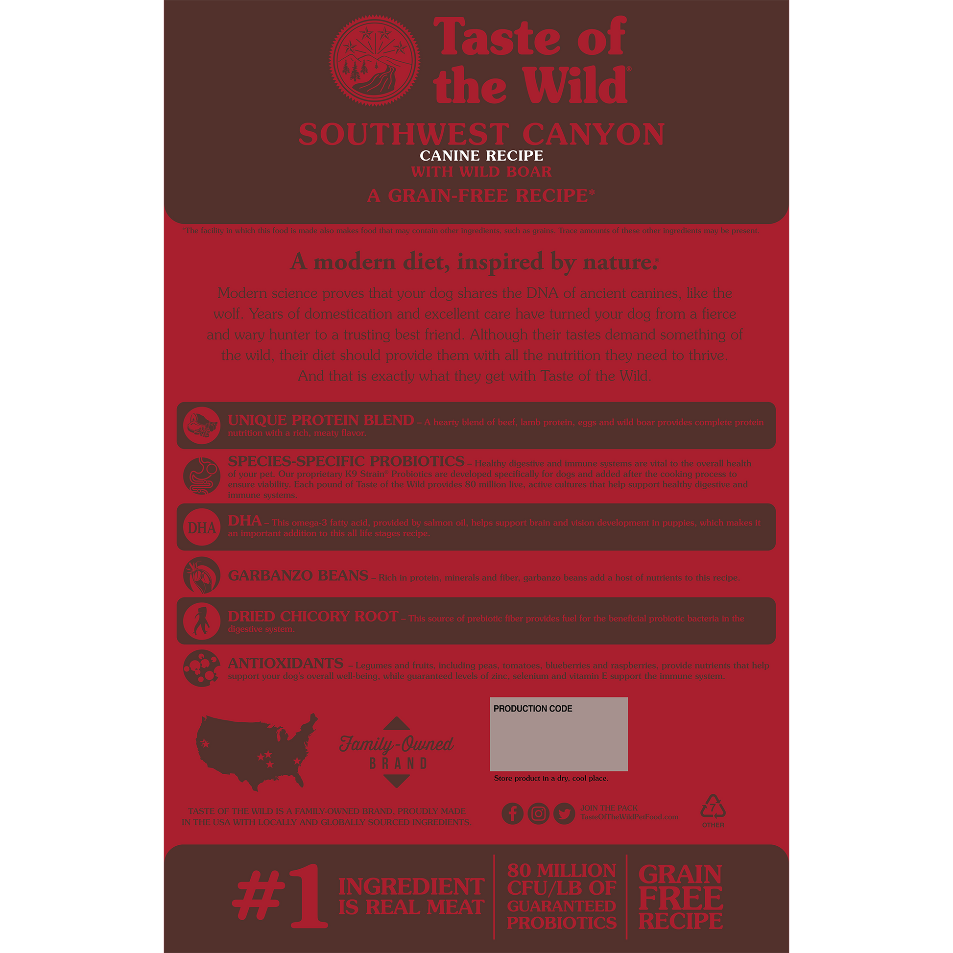 Taste of the Wild Adult Southwest Canyon Boar Canine Food