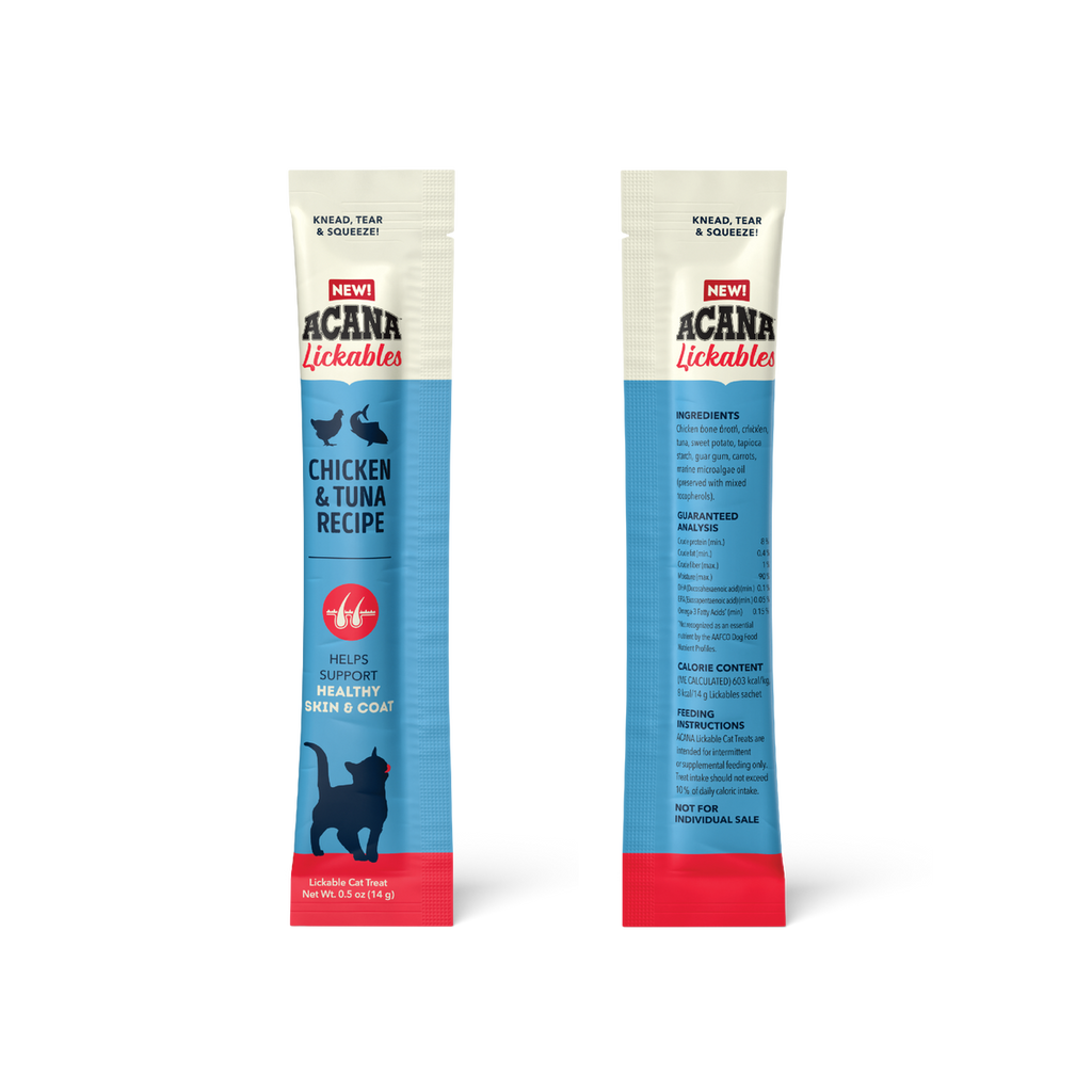 Acana Cat Lickables Chicken & Tuna Cat Treats (2.5oz)