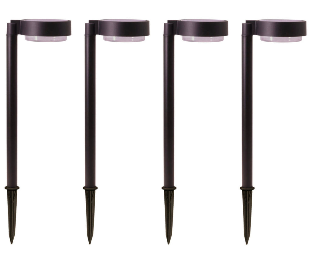 Energizer 20 Lumen Set of 4 Down light Aluminum Solar Pathway Lights