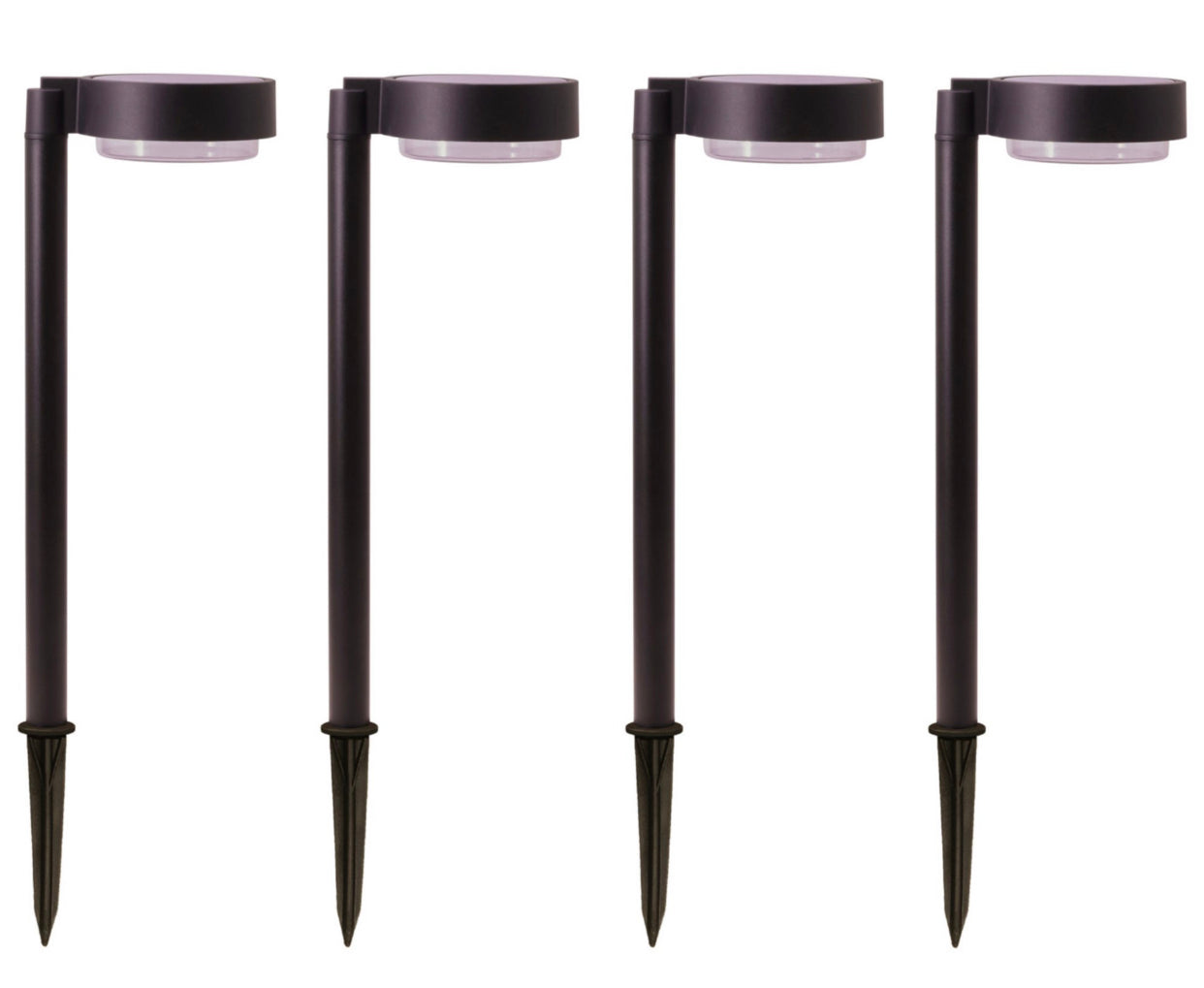 Energizer 20 Lumen Set of 4 Down light Aluminum Solar Pathway Lights