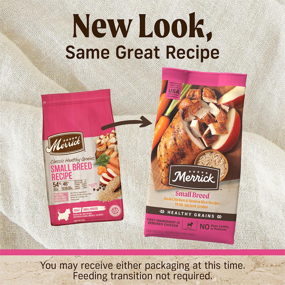 Merrick Classic Healthy Grains Small Breed Chicken and Brown Rice Dry Dog Food (4lb)