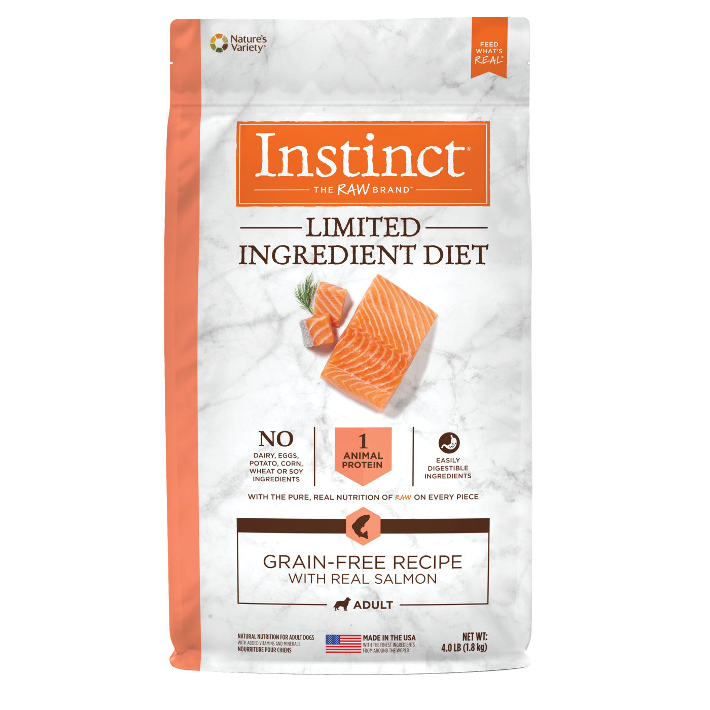 Instinct Adult Limited Ingredient Grain Free Salmon Dry Dog Food (20lb)