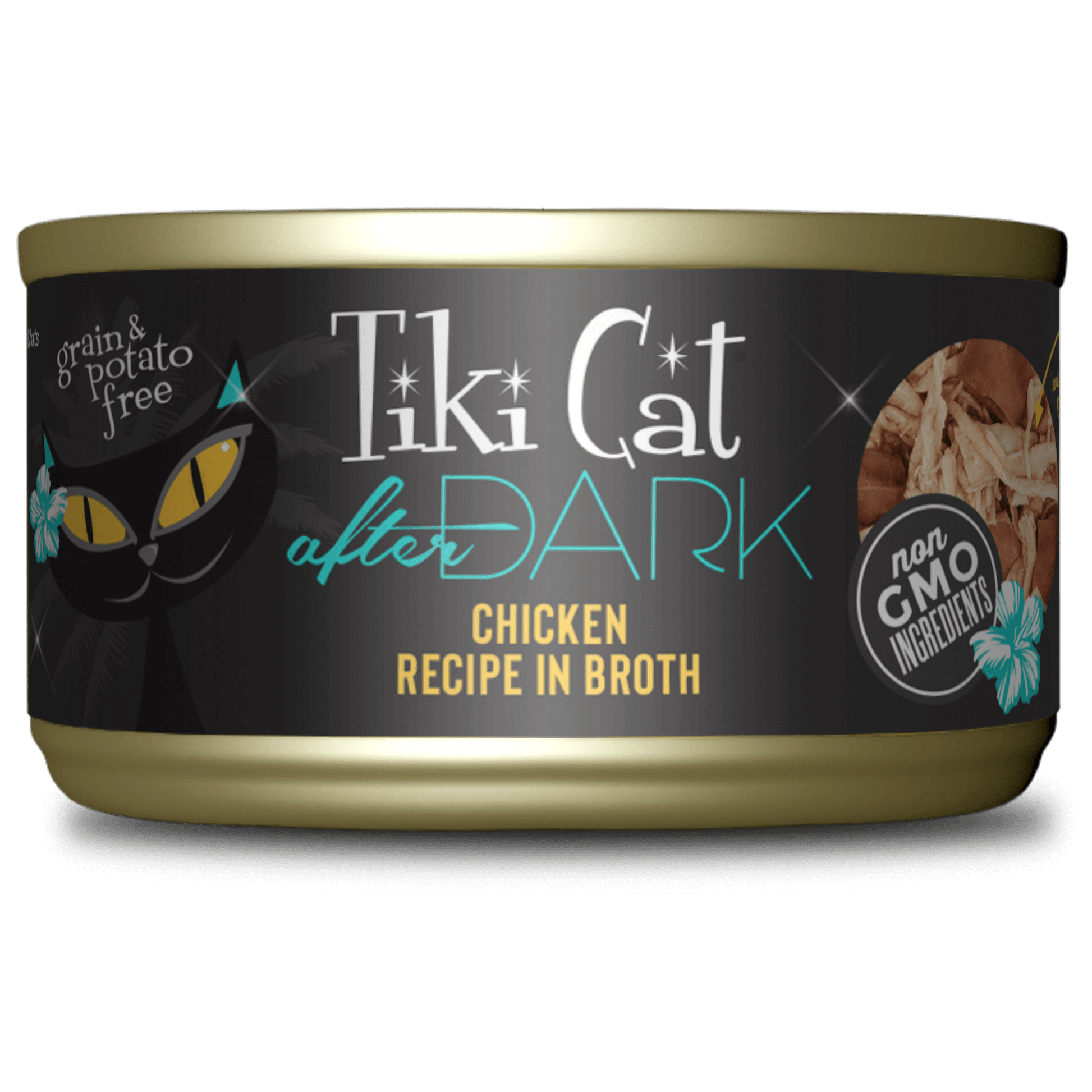 Tikicat Adult After Dark Chicken in Broth (2.8oz)