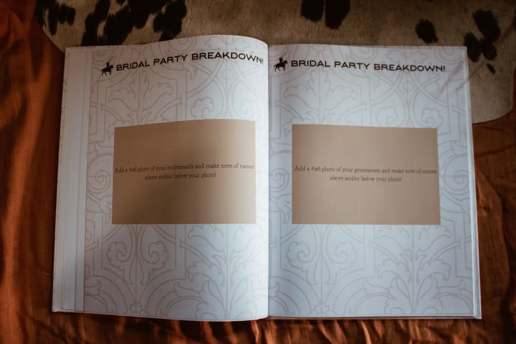 Wedding Book - Saddles Cover