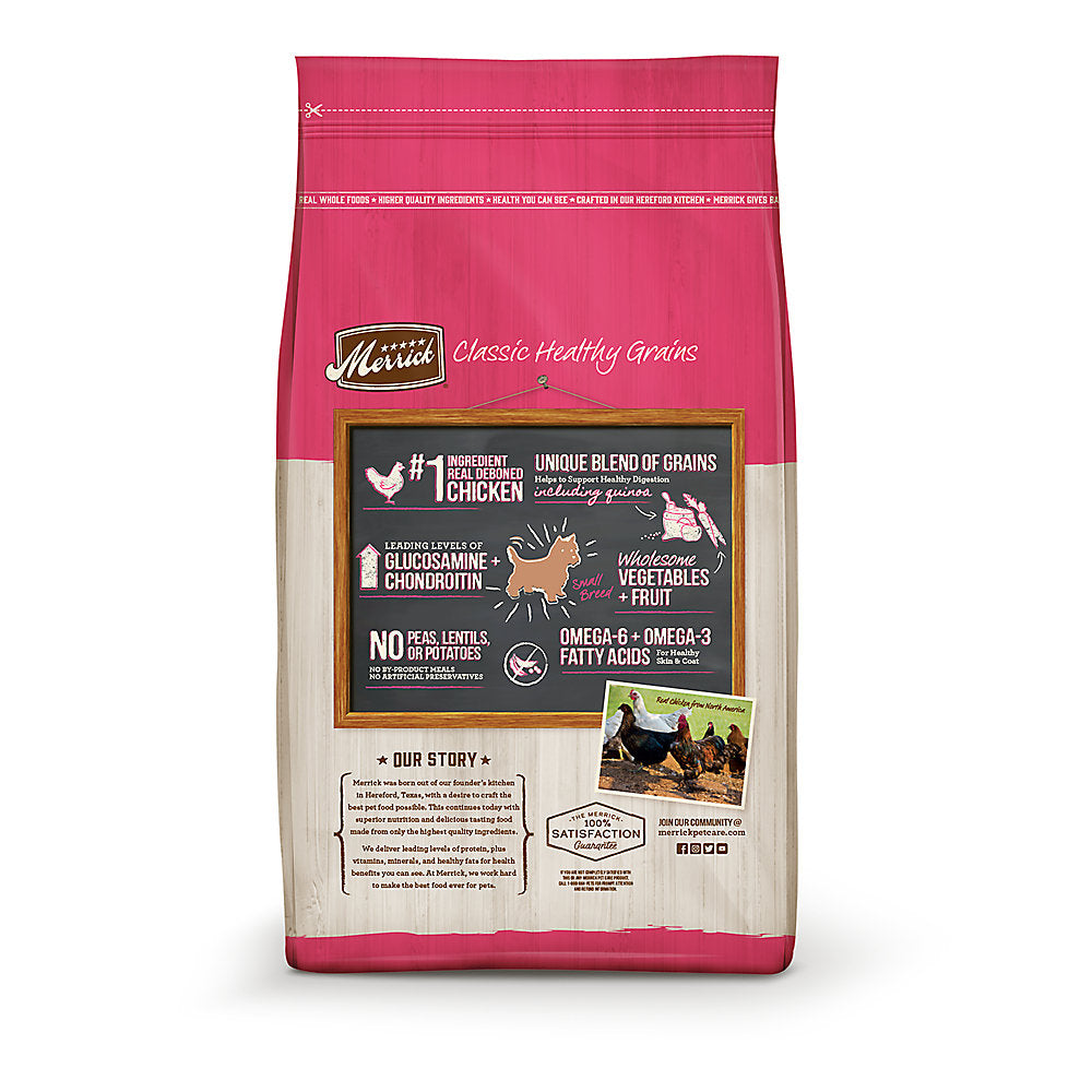 Merrick Small Breed Real Chicken & Brown Rice Recipe Dry Dog Food (12lb)