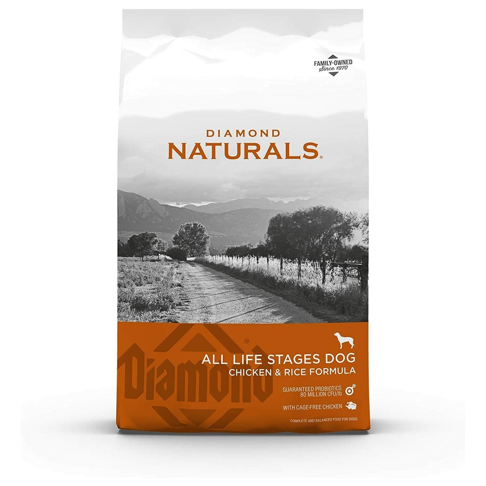 Diamond Naturals All Life Stages Chicken & Rice Dry Dog Food (40lb)