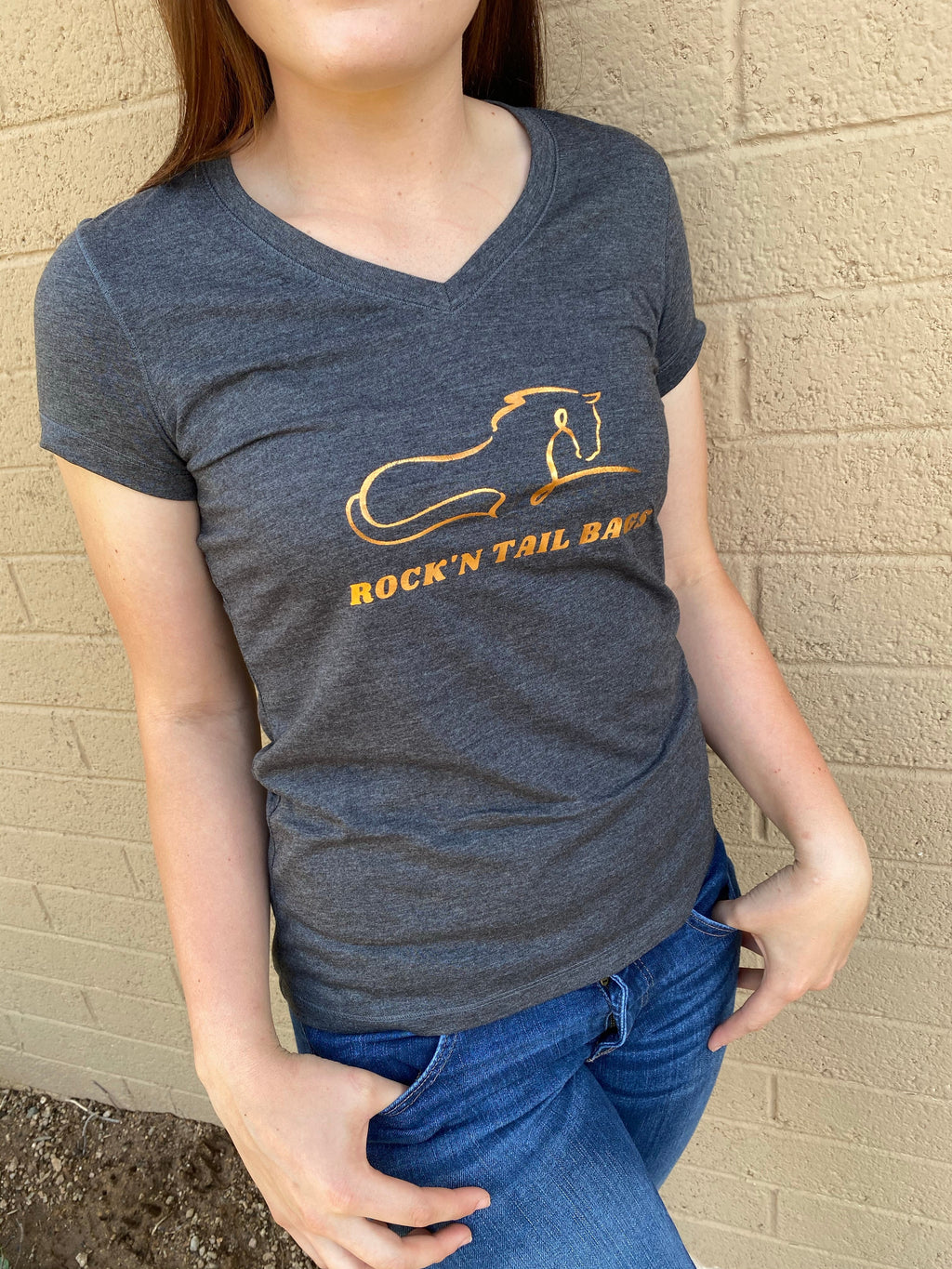 Smoke V-Neck Tee