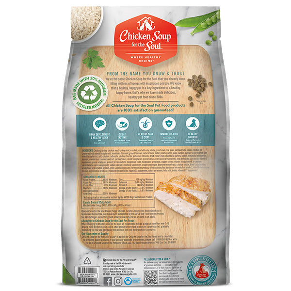 Chicken Soup Puppy Chicken, Turkey and Brown Rice Dog Food