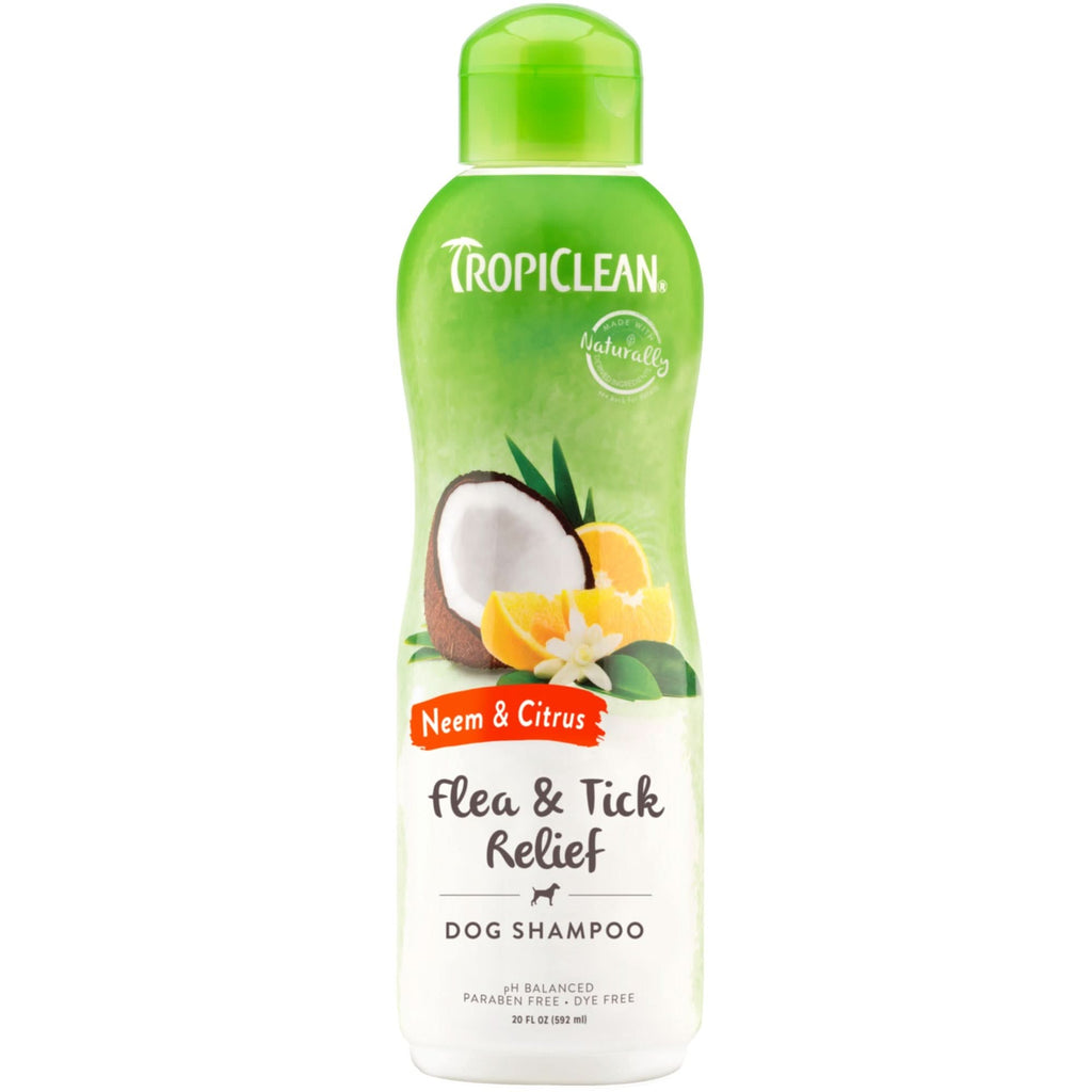 Tropiclean Neem and Citrus Flea and Tick Relief Dog Shampoo (20oz)
