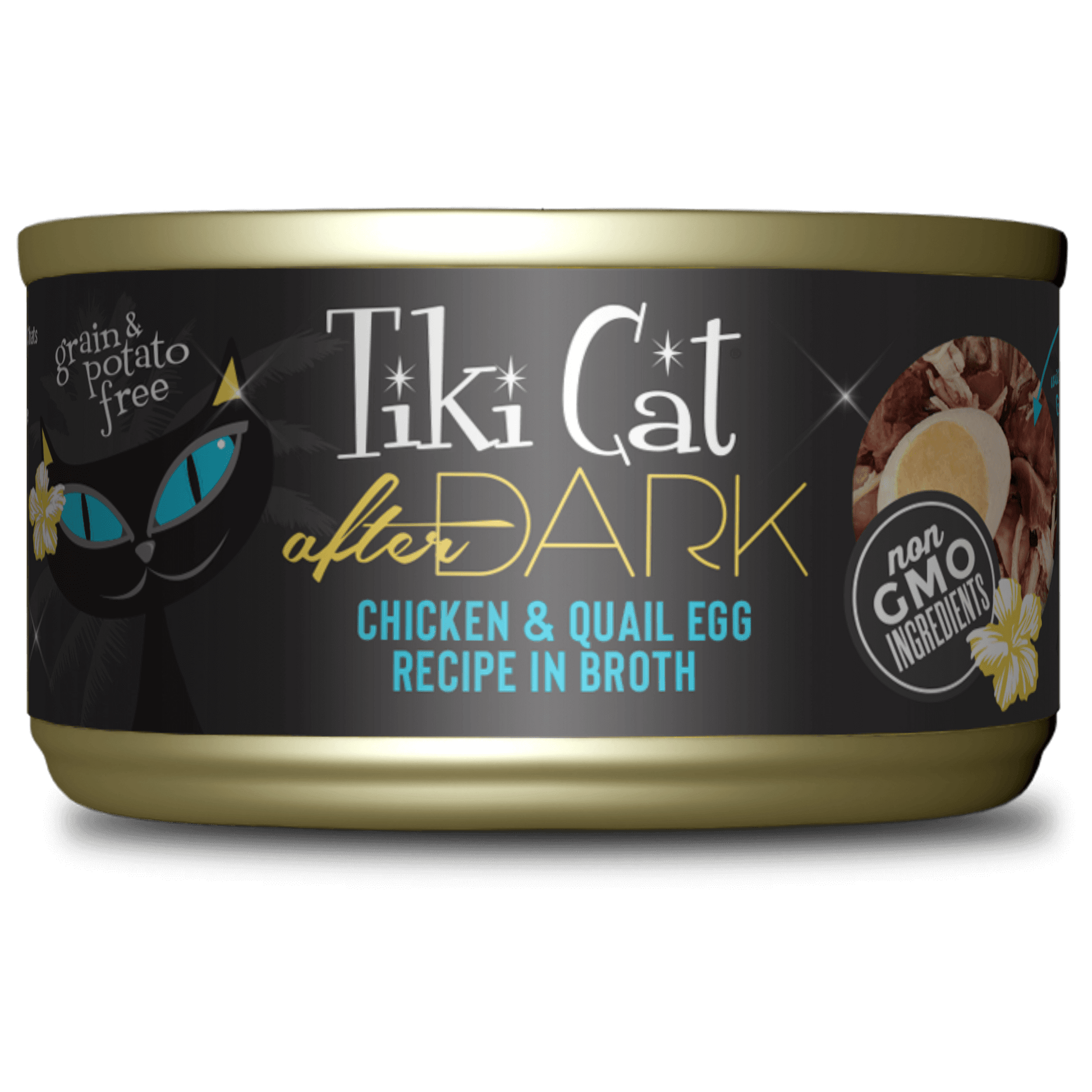 Tikicat Adult After Dark Chicken and Quail in Broth (2.8oz)
