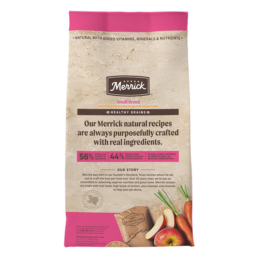Merrick Small Breed Real Chicken & Brown Rice Recipe Dry Dog Food (12lb)