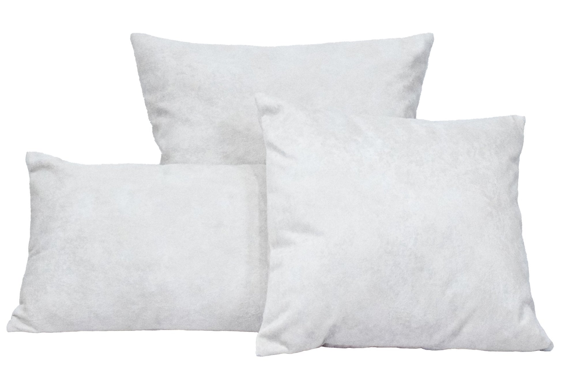 Ivory Square and Lumbar Luxury Velvet Pillow | TRDPL01