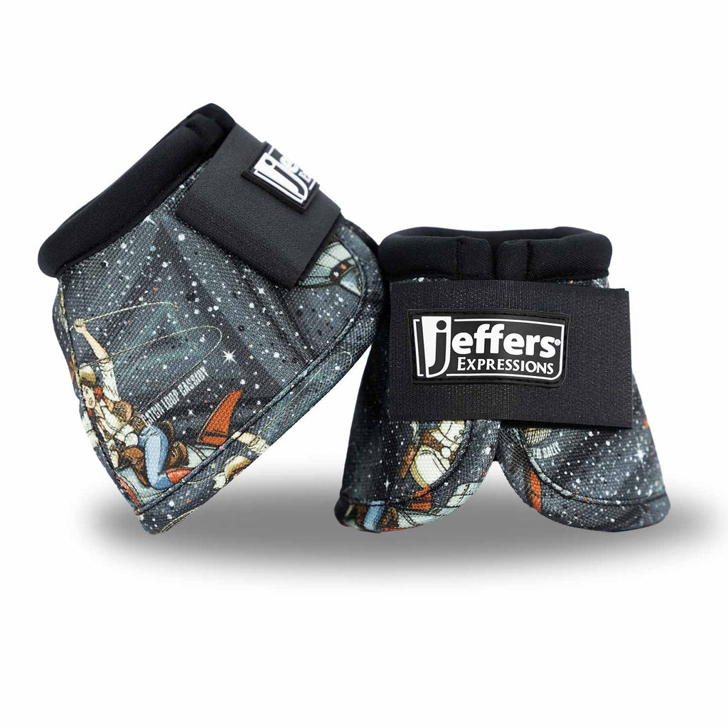 Jeffers Expression No-Turn Bell Boots for Horses, Pair, Nylon