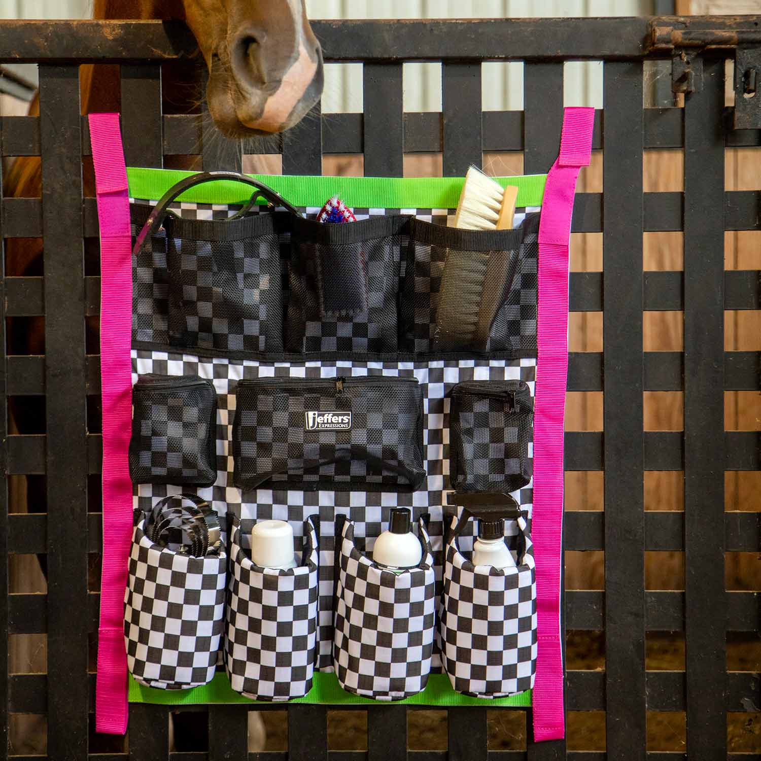 Jeffers Expression Trailer Door Horse Grooming Caddy
