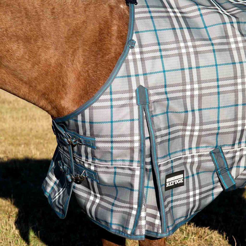 Jeffers Poplar Head "Refuge" 1200D Waterproof Turnout Sheet, 0g Lightweight Horse Blanket