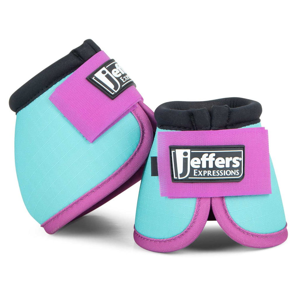 Jeffers Expression Neon No-Turn Bell Boots for Horses