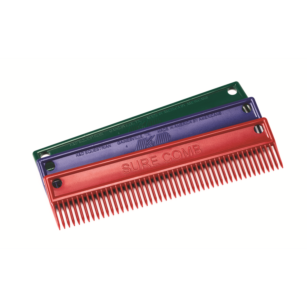 KD-113 Sure Comb – Durable Mane & Tail Comb for Horses