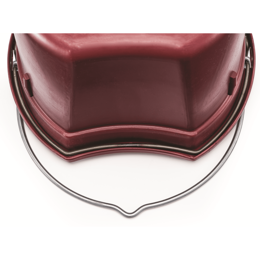 KD-120 20 Qt. Flat Back Bucket | Mane & Tail Saver Feed and Water Bucket