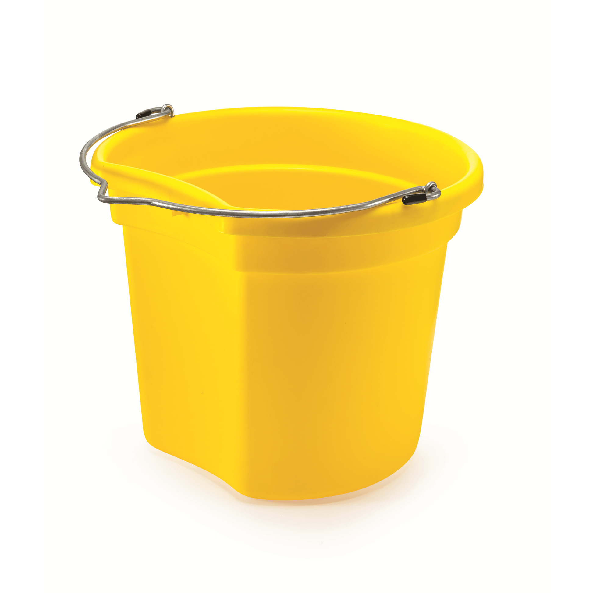 KD-120E 18 Qt. Flat Back Silver Line Bucket