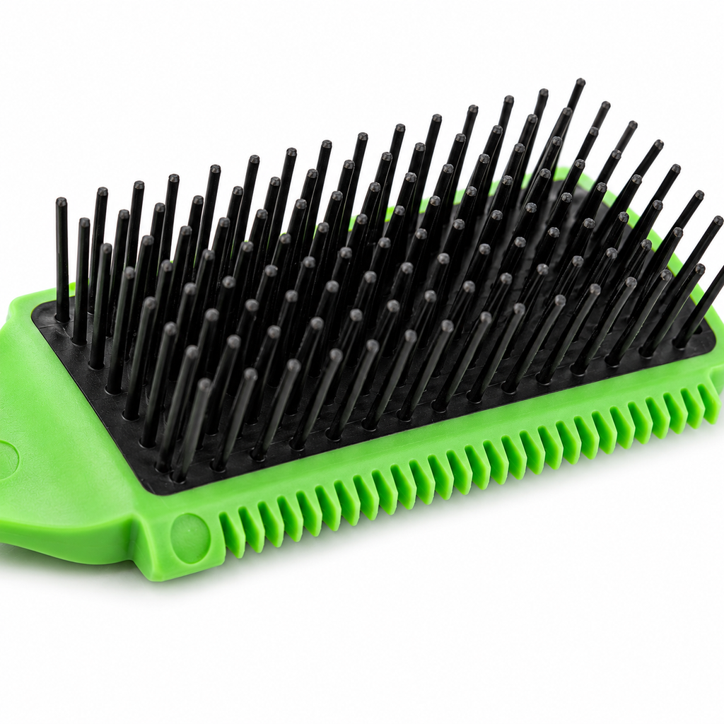 KD-125 3-in-1 Horse Grooming Brush, Shedding Tool & Sweat Scraper