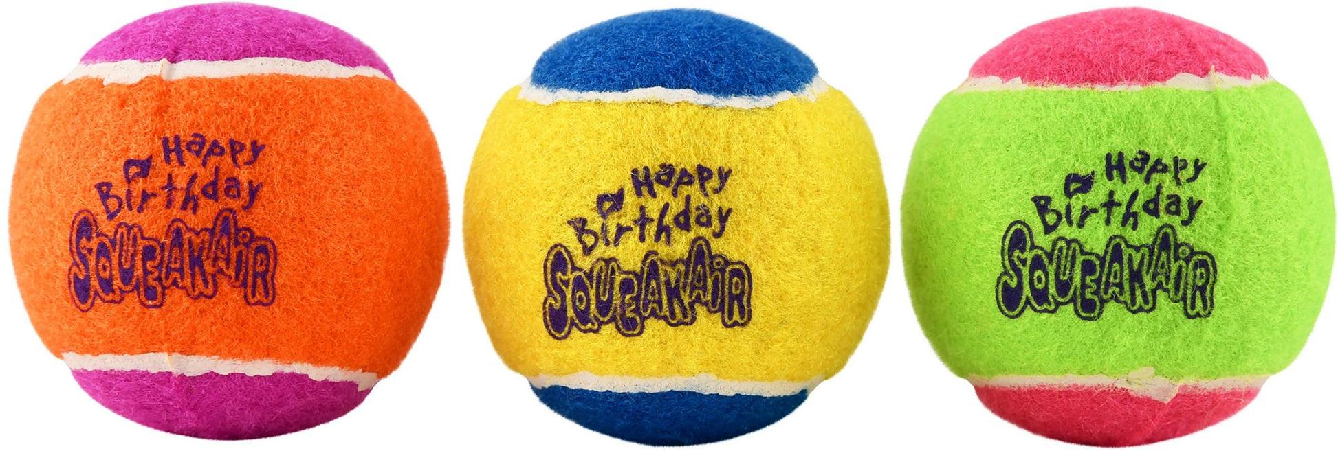 KONG Birthday Squeaker Balls, 3 pk