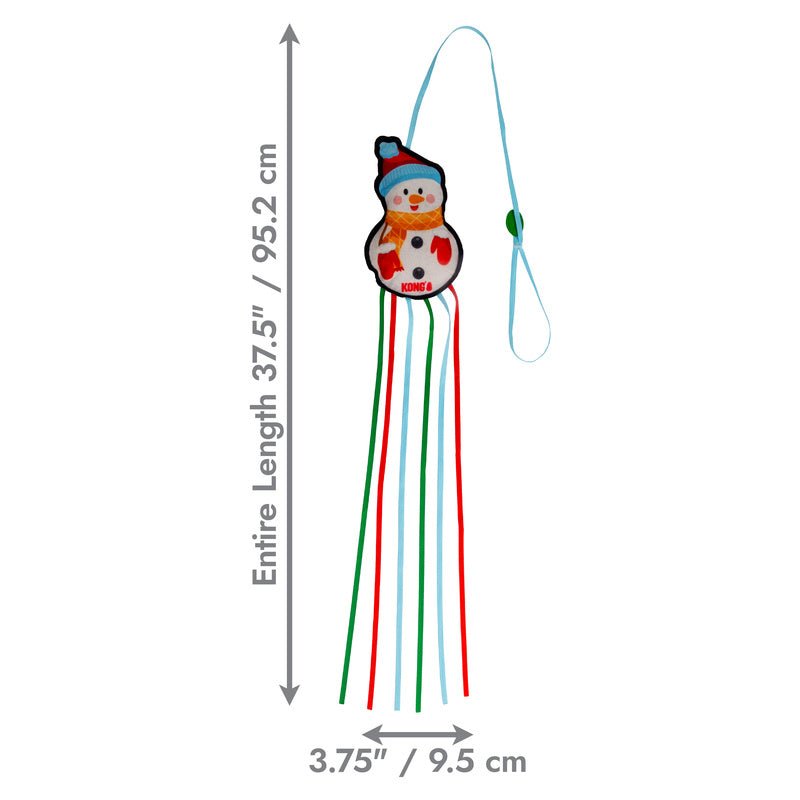 KONG Holiday Snowman Teaser Catnip Cat Toy
