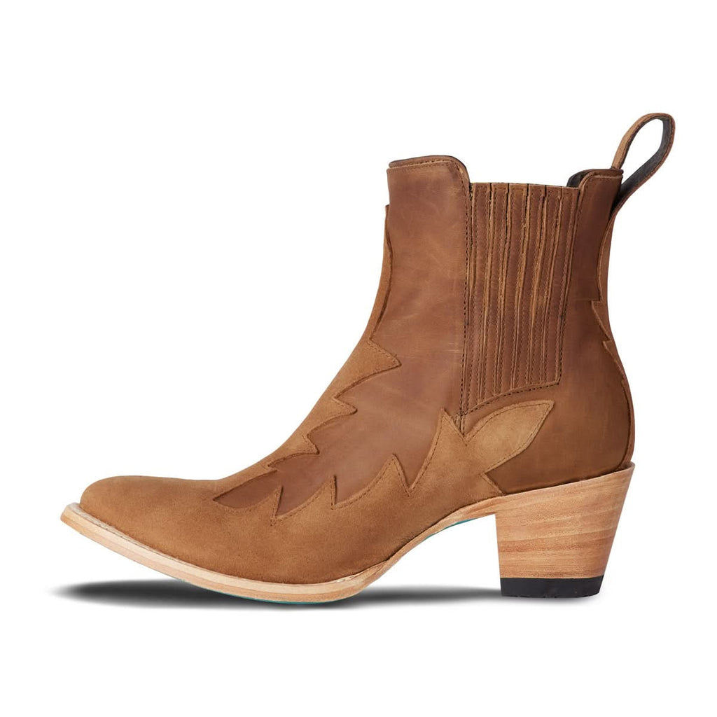 Western Chelsea Bootie - Toffee Suede