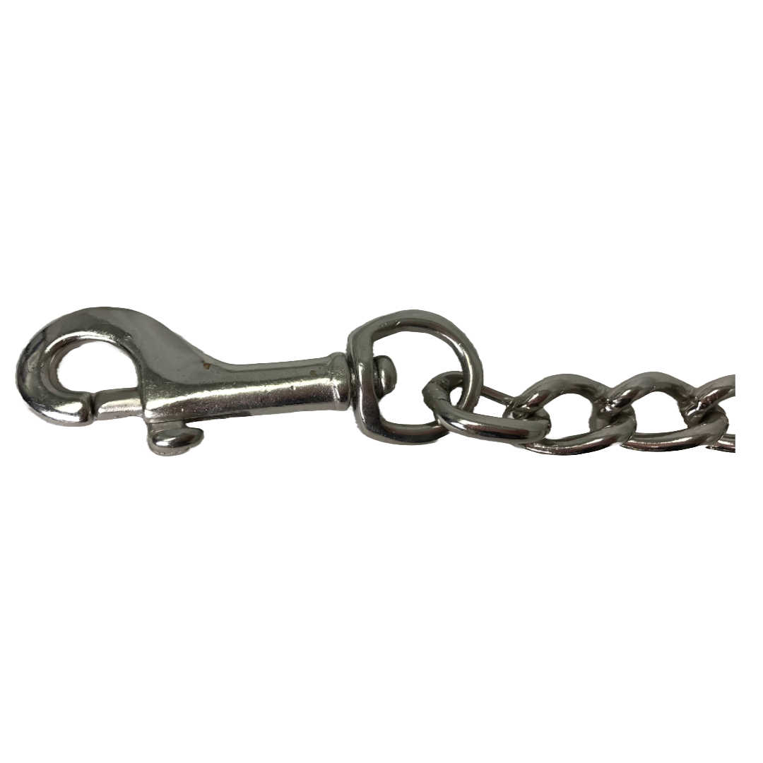 Derby Originals Multipurpose Crystal Inlay Leather Lead for Cattle, Horse or Dog with Chain and Swivel Snap-One Year Limited Warranty