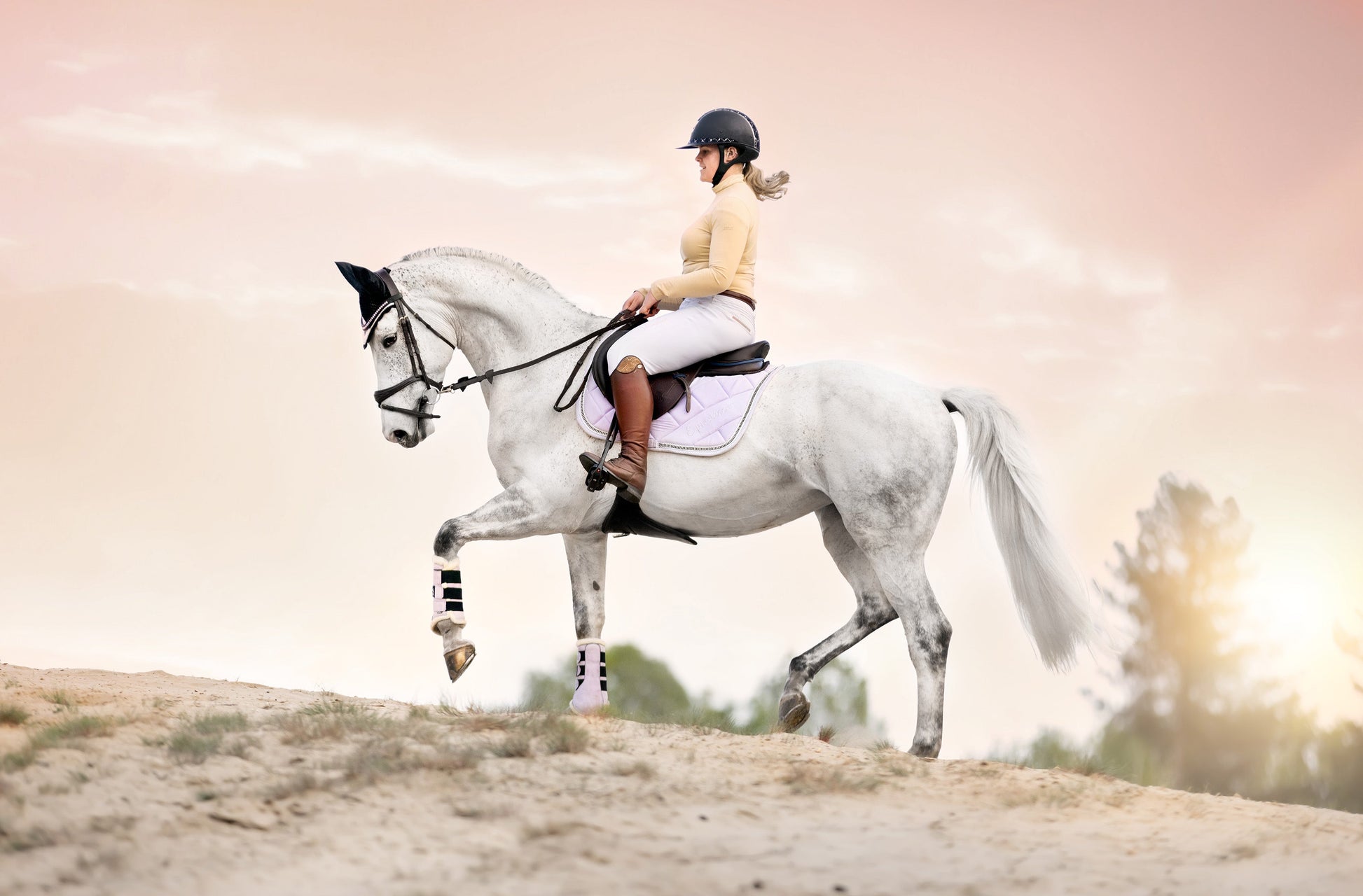 Frosted Lilac Saddle Pad