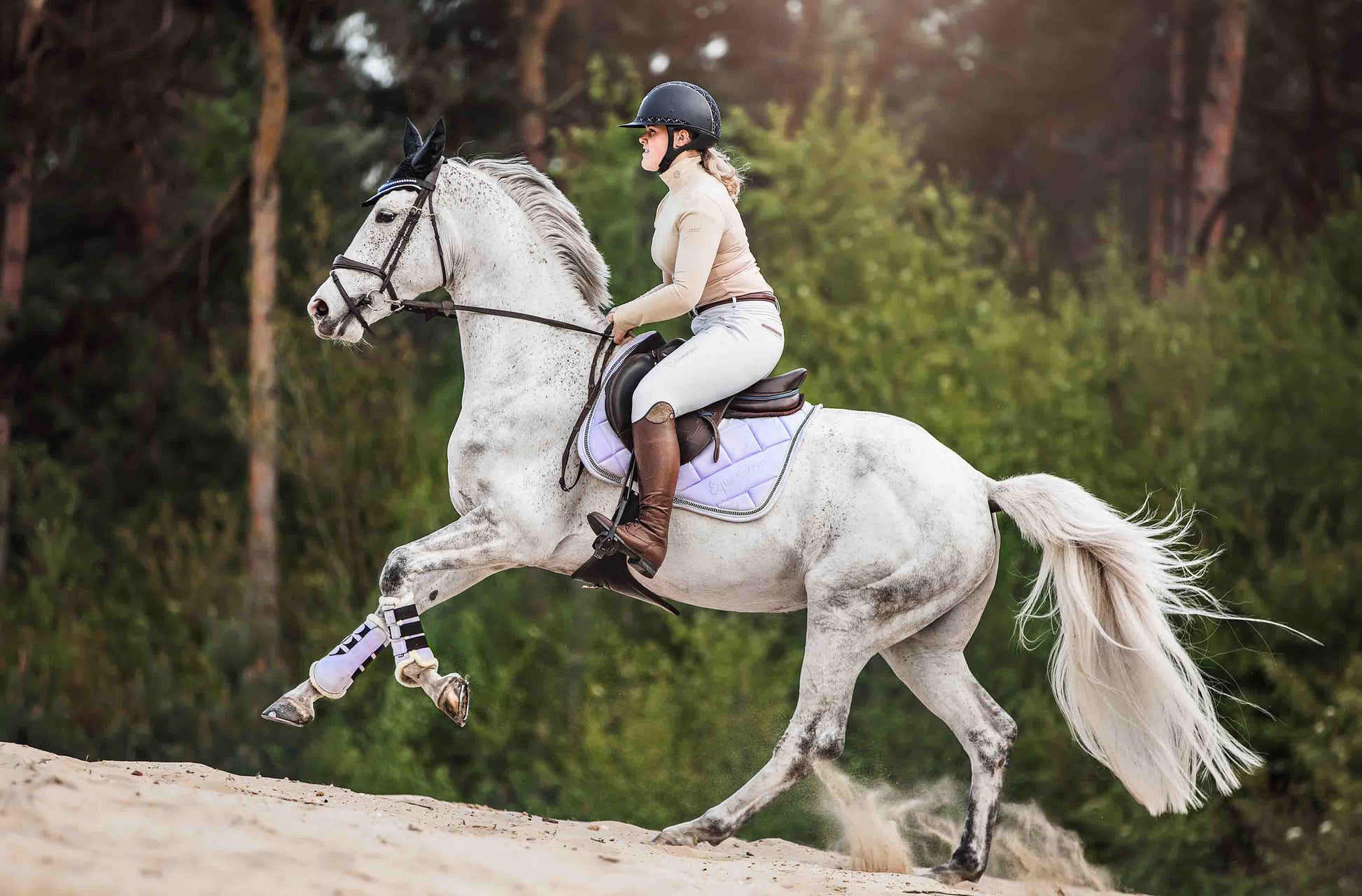 Frosted Lilac Saddle Pad