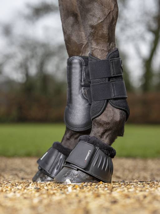 LeMieux Mesh Brushing Boots Black