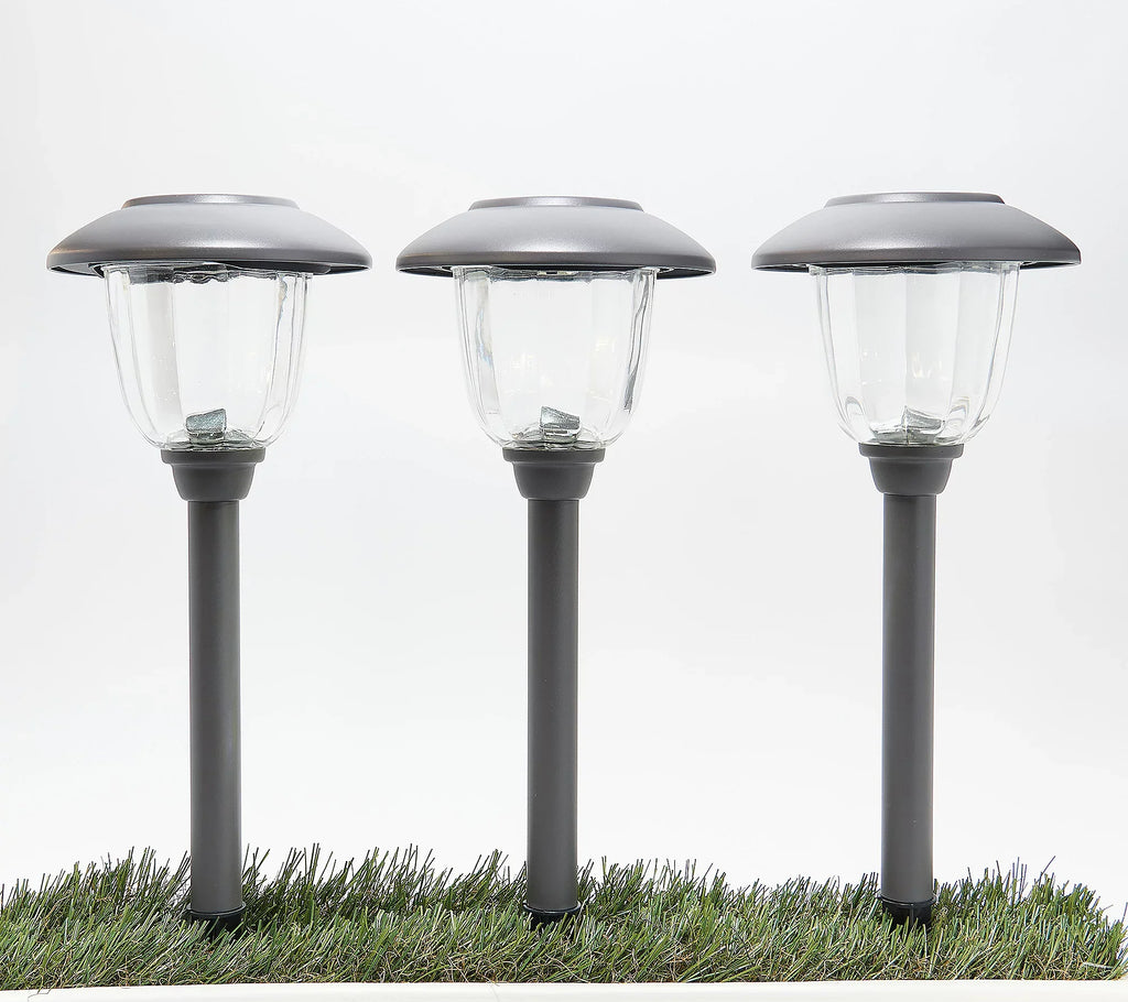 Energizer 8 Pack Color On Demand Solar Pathway Lights Outdoor-Stainless Steel(5 Colors)