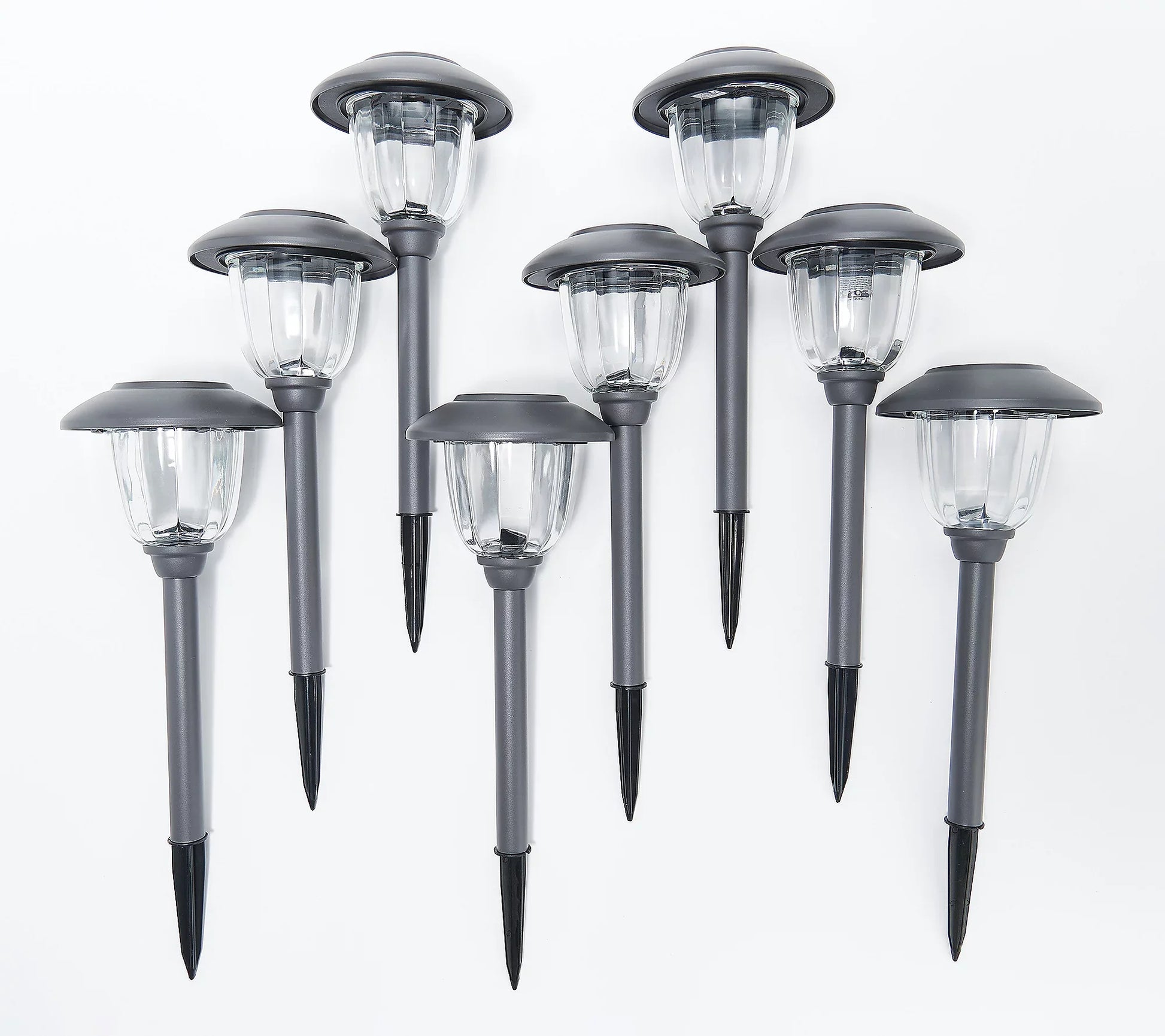 Energizer 8 Pack Color On Demand Solar Pathway Lights Outdoor-Stainless Steel(5 Colors)