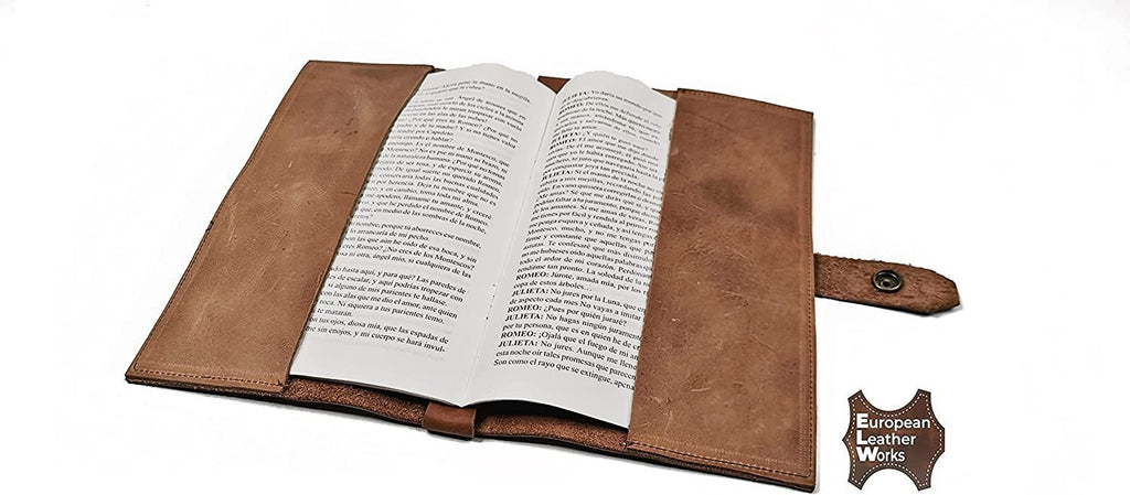 European Leather Works - Leather Book Covers, Office & Work Essentials, Handmade & Attractive, Composition & Journal Notebook Cover, Diary Case - Planner & Refillable, Size 8.5” x 11”