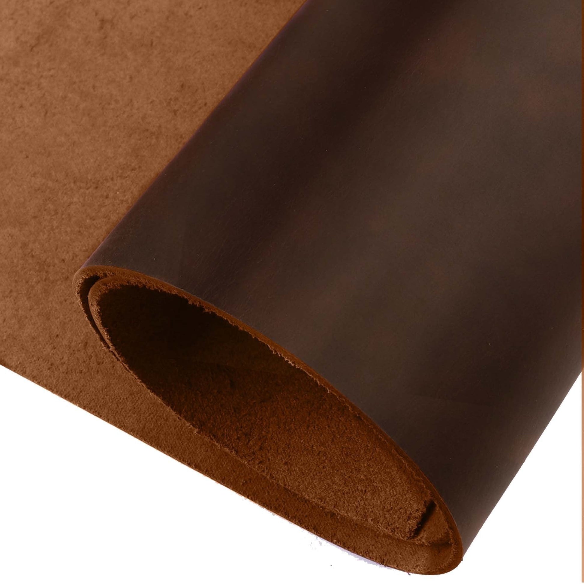 5-6 oz (2-2.4mm) Sable Brown Cowhide  Leather - Full Grain - Pre-Cut Sizes & Hides