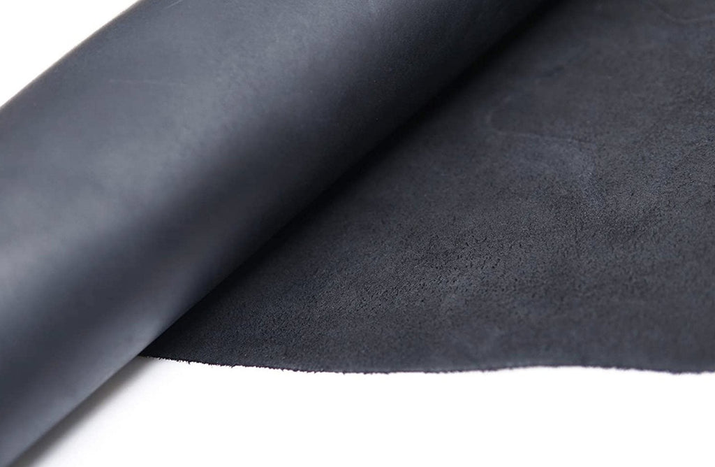 5-6 oz. (2-2.4mm) Full Grain Leather Cowhide | 24"×24" Black Charcoal [API TEST 2026-04-06]