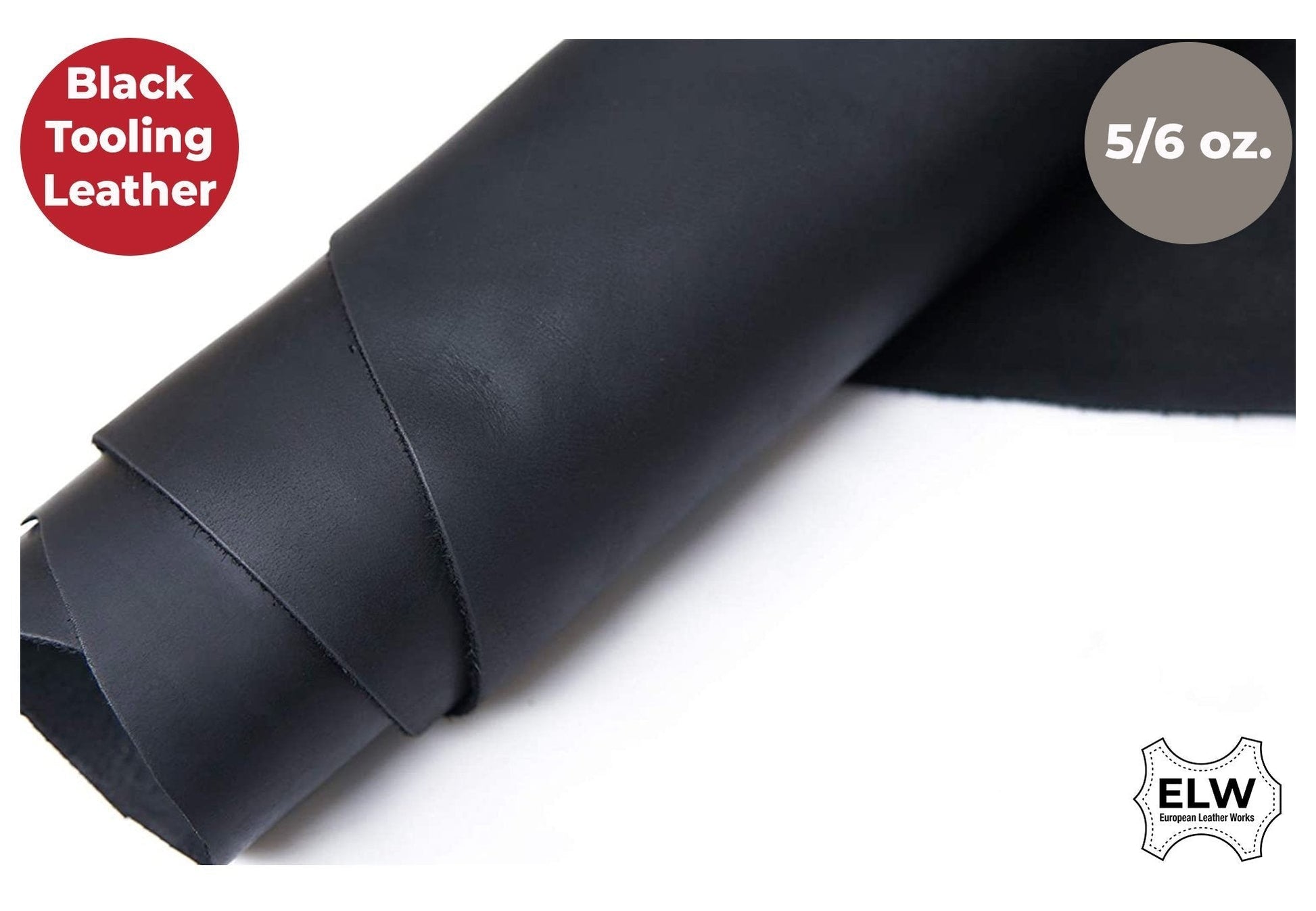5-6 oz. (2-2.4mm) Full Grain Leather Cowhide | 24"×24" Black Charcoal [API TEST 2026-04-06]