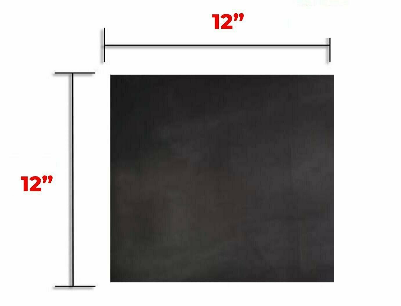 5-6 oz (2-2.4mm) Oil Tanned Leather - Tooling Leather Full Grain 100% Cowhide Leather Piece 12"x12" (BLACK)