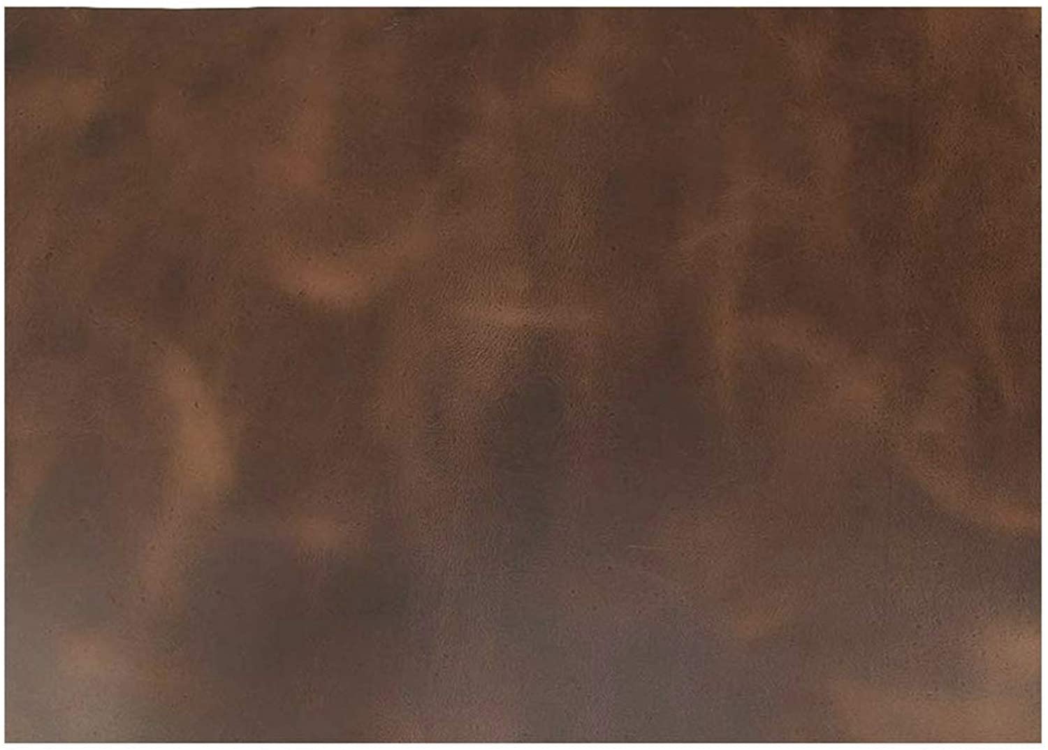 4-6 oz. (1.8-2.4mm) Bourbon Brown Full Grain Leather 16"×18" - Natural Cowhide for Crafts, Wallets, Tooling & Projects