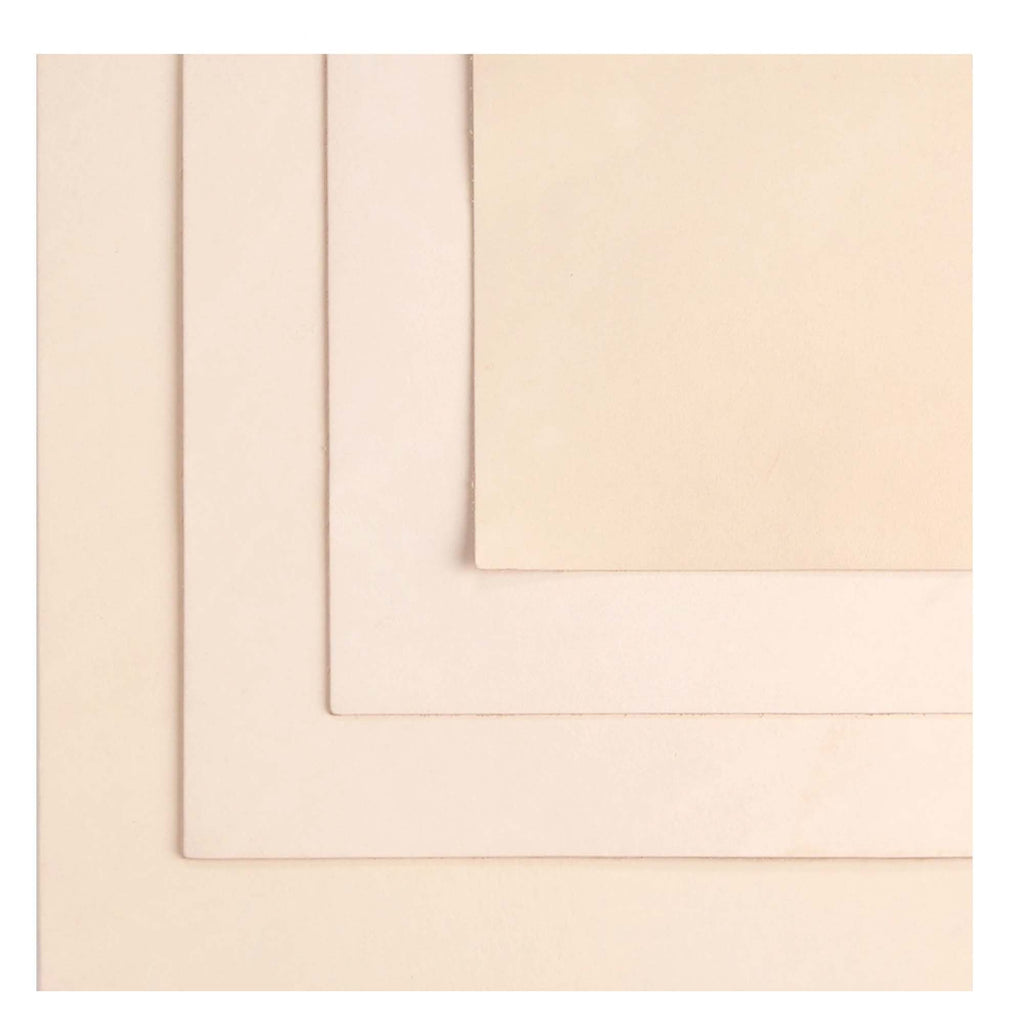 ELW 7-8 oz.(3-3.2 mm) Thickness Pre-Cut Square Tooling Leather Vegetable Tanned Full Grain Leather - Cowhide Leathercraft for Holsters Knife Sheaths Coasters Molding Emboss Stamp Cases