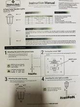 Modern Solar Pathway Lights Gunmetal, Outdoor Integrated LED 10-Lumens Warm White Landscape Pathway Light - 6 Pack