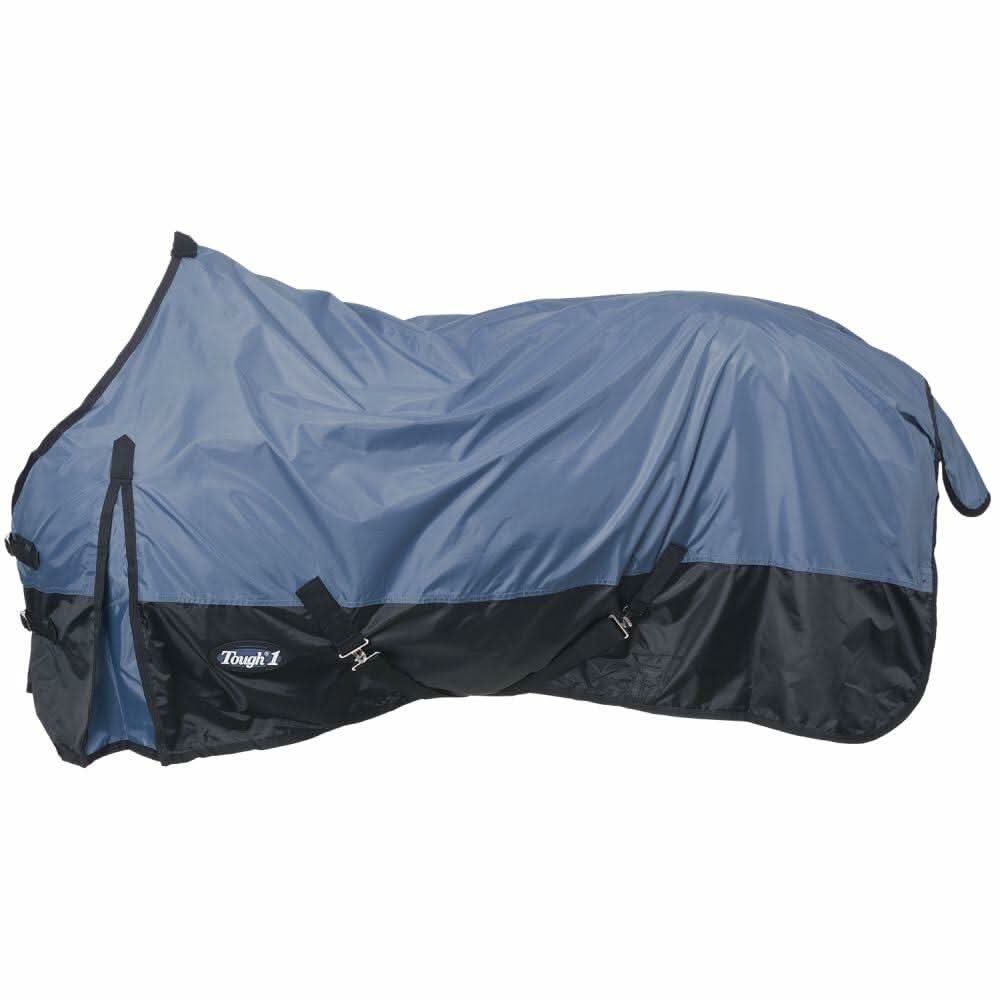 Tough-1 420 Denier Turnout Sheet – 69” Navy | Lightweight, Waterproof Horse Sheet for Mild Weather