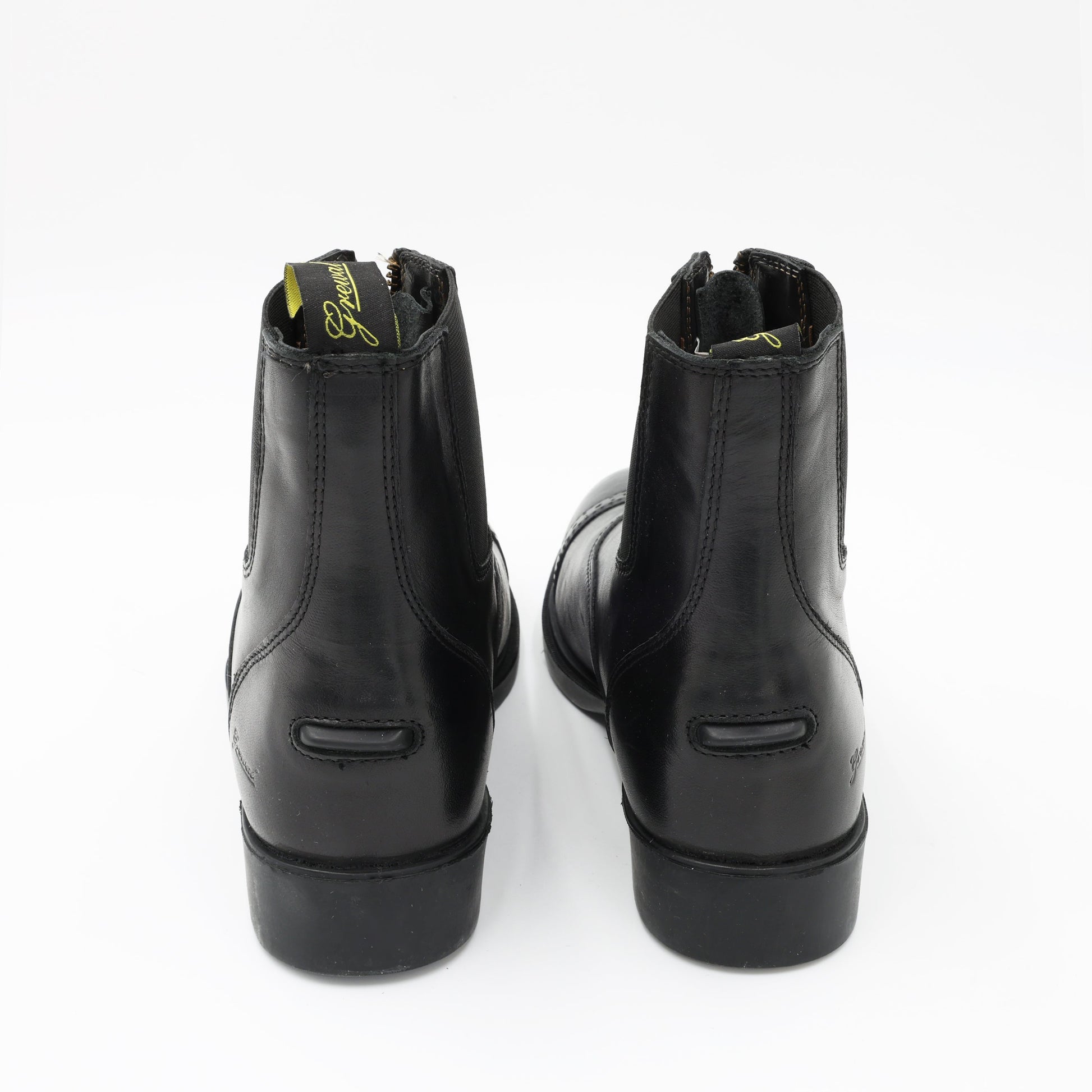 Women's Zip-Up Synthetic Leather Paddock Boots