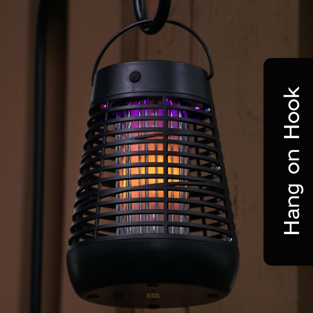 PIC Portable Solar Insect Killer Torch Bug Zapper and Flame Accent Light, Kills Bugs-1 Pack