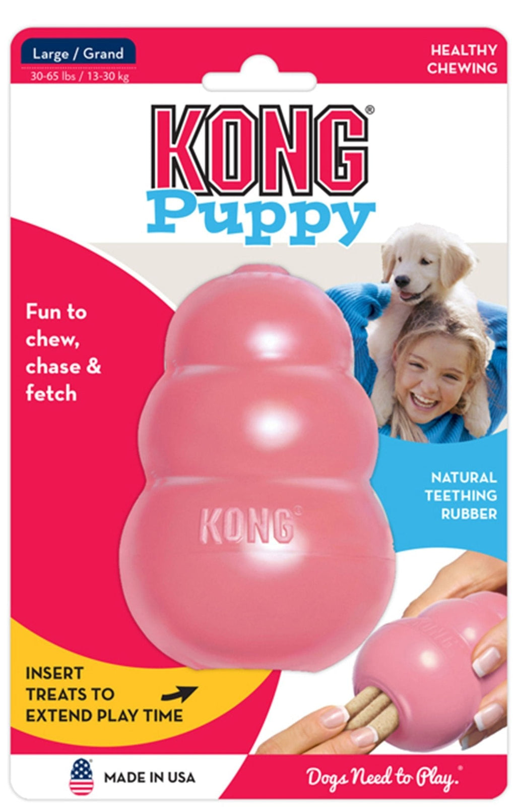 Puppy KONG Treat-Stuffing Chew Dog Toy