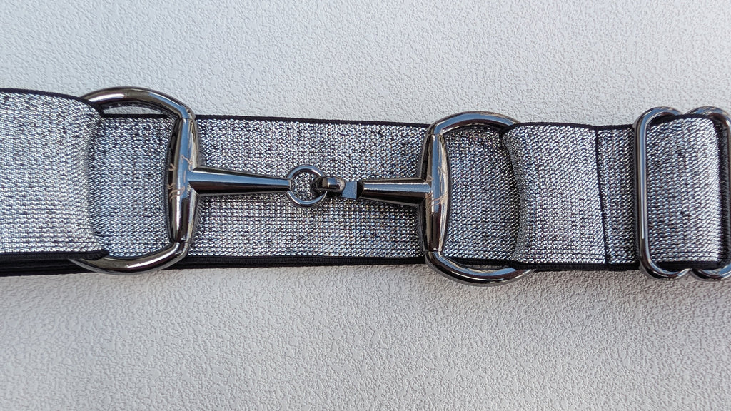 Silver Sparkle Snaffle Belt